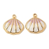 304 Stainless Steel Enamel Pendants STAS-U057-15G-B-1