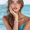 7Pcs 7 Colors Bohemian Cotton Cord Braided Bracelets BJEW-TA0001-29-9
