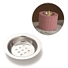 2 Pcs Alloy Candle Lids FIND-G071-01P-2