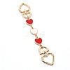Light Gold Zinc Alloy Hanger Clasps FIND-WH0066-36B-1
