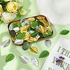 400Pcs 4 Colors Cloth Artificial Leaves DIY-MA0007-15A-4