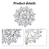 Iron Rhinestone & Glass Cabochons FIND-WH0366-419A-4