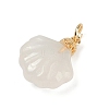 Natural White Agate Pendants KK-Z094-04G-02-2