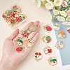 24Pcs 6 Style Alloy Enamel Pendants ENAM-NB0001-76-NR-3