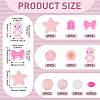 60Pcs Silicone Beads for DIY Big Themed Jewelry SIL-TA0003-37-4