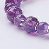 Natural Amethyst Stretch Bracelets BJEW-JB02859-03-2