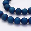 Electroplate Natural Druzy Agate Beads Strands G-G708-12mm-03-3