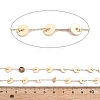 Handmade Brass Flat Round Paperclip Chains CHC-L051-09KCG-2