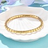 Texture 304 Stainless Steel Bangles for Women BJEW-Z092-14G-3