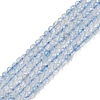 Grade A Natural Aquamarine Beads Strands LS-G-E411-19F-2mm-1