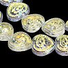 Electroplate Baking Paint Glass Beads Strands EGLA-K061-13A-5