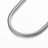304 Stainless Steel Snake Chain Bracelets X-BJEW-H491-01P-2