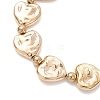 Heart CCB Plastic Beaded Bracelets BJEW-JB13008-01-3