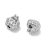 Brass Micro Pave Clear Cubic Zirconia Beads CU-CBA91C0-06P-2