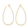 Brass Earring Hooks KK-T038-138G-1