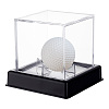 Square Transparent Acrylic Golf Ball Display Case AJEW-WH0323-05A-1