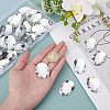 Acrylic Rhinestone Flat Back Cabochons GACR-FH0001-01-3