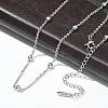 Brass Ball Cable Chain Necklaces for Women NJEW-M051-01P-5