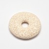 Natural Lava Rock Disc Big Pendants G-M203-07-1
