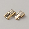 Zinc Alloy with Rhinestone Snap Lock Clasps FIND-WH0126-496KCG-3