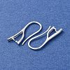 Brass Earring Hooks KK-G604-05S-2
