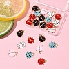 24Pcs 5 Styles Alloy Enamel Pendants ENAM-FS0002-94-7