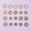 20Pcs Metal Alloy Steampunk Gear Charms Connectors Cog Pendants TIBEP-FS0001-04AB-3