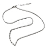 Brass Pave Clear Cubic Zirconia Tennis Necklace Making KK-B189-04P-1
