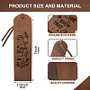 Cowhide Leather Labels AJEW-WH0386-0037-2
