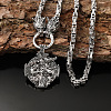 Vintage Zinc Alloy Viking Pendant Necklaces for Men WGF2FB9-02-1