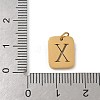304 Stainless Steel Charms LS-STAS-R001-01G-X-3
