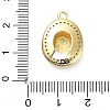 Brass Micro Pave Cubic Zirconia Pendants X-KK-L229-030G-3