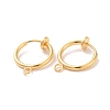 304 Stainless Steel Clip-on Earring Findings STAS-L238-025G-2