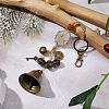 Natural Quartz Crystal Pouch Feng Shui Hanging Ornament HJEW-JM02377-2