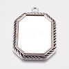 Tibetan Style Pendant Cabochon Settings X-TIBEP-A22961-AS-LF-1