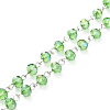 Handmade Electroplate Glass Beaded Chains X-AJEW-JB00529-08-1