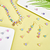 Opaque Baking Paint Glass Beads Strands EGLA-PH0001-21-3