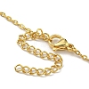 Brass Pave Colorful Cubic Zirconia Peach Heart Pendant Necklaces for Women LS-NJEW-Q346-04G-02-3
