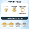 200Pcs 2 Colors Iron Grommet Eyelet Findings IFIN-GF0001-59B-2