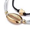Adjustable Nylon Thread Braided Bead Bracelet Sets BJEW-JB05039-01-2