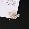 Flower Alloy Rhinestone Hair Combs PW-WG65946-02-1