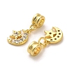 Rack Plating Brass Micro Pave Cubic Zirconia Charms KK-S398-01B-2