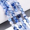 Natural Dyed Persian Jade Beads Strands G-Q609-6mm-01-1