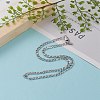 Women's 304 Stainless Steel Figaro Chain Necklace NJEW-JN03262-4