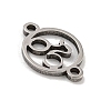 201 Stainless Steel Hollow Connector Charms STAS-S146-10P-2