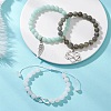3Pcs Alloy Link & Charms Bracelets BJEW-JB12718-2