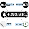 Mini PVC Coated Self Adhesive PLEASE RING BELL Warning Stickers STIC-WH0018-002-3