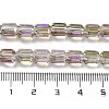 Electroplate Glass Beads Strands EGLA-D030-19P-4