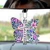 Colorful Butterfly Faith Jesus Cross Acrylic Pendant Decoration RJEW-E007-03P-06-1