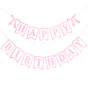 Word Happy Birthday Paper Card & Satin Bowknot Hanging Banners FEPA-WH0008-002-1